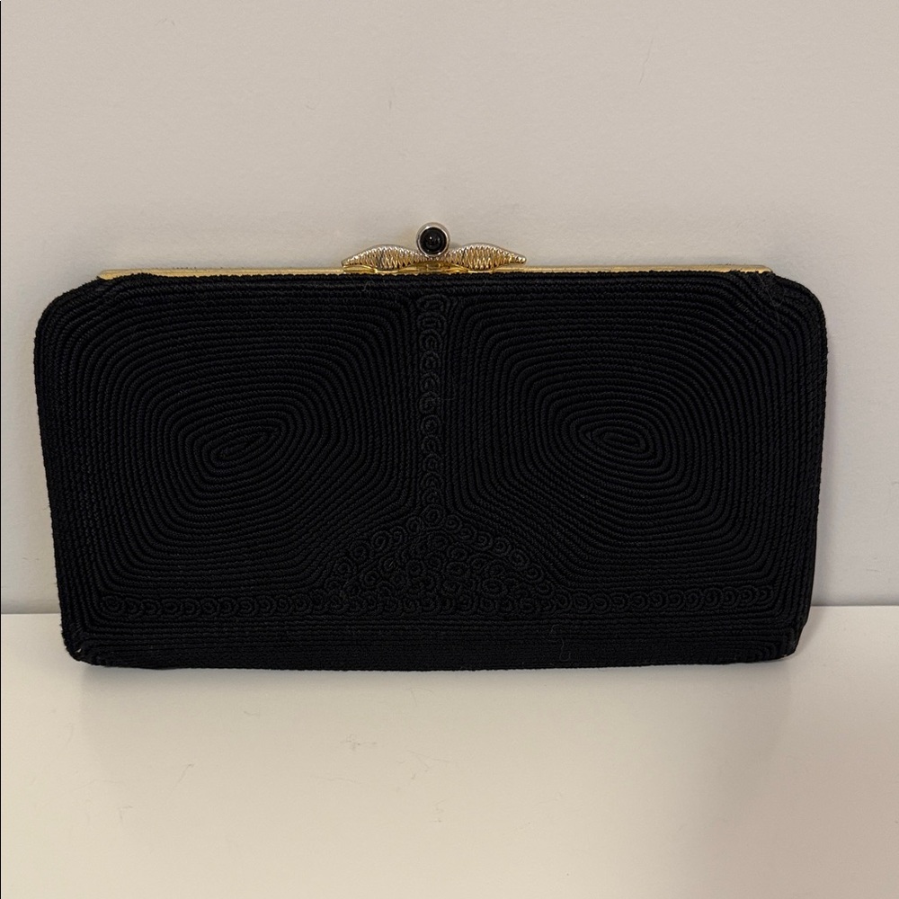 Elegant Vintage Black Clutch Bag